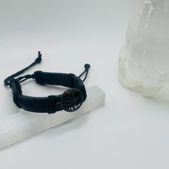 Tree Of Life Rustic Rope Bracelet NEW - Picture 2 of 3